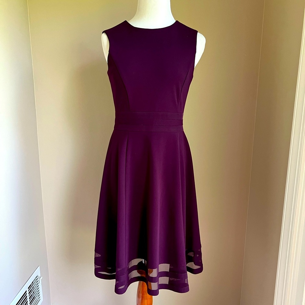 Purple Calvin Klein dress, size 4